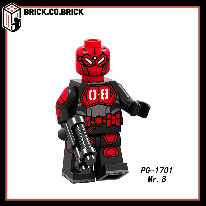 Xếp hình Mister 08 Thor Killer Frost Punisher Toxin Ghost Rider Robin Batman Lego Minifigures PG8194