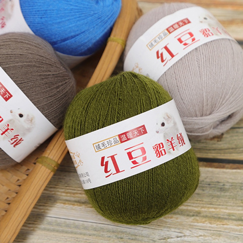 Blala Cuộn Len Đan Sợi cashmere Mỏng Nhiều Màu Tự Nhiên