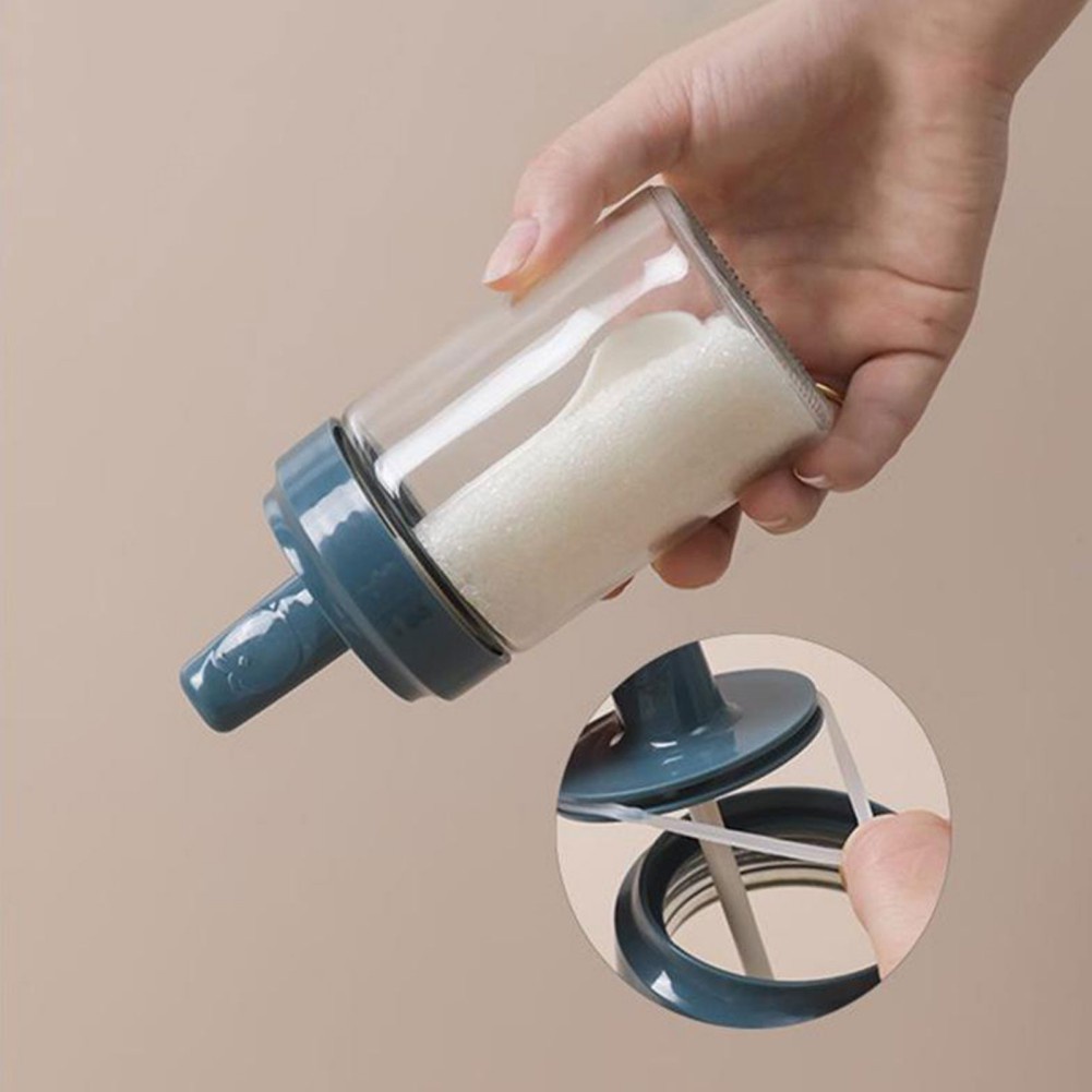 1 Hũ Thủy Tinh Tròn Đựng Gia Vị