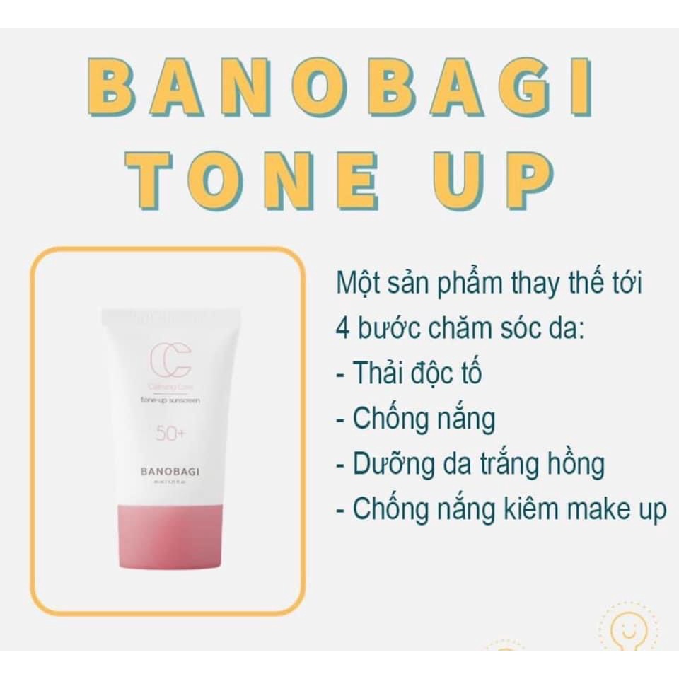 Kem Chống Nắng BANOBAGI Calming Care Tone Up Sunscreen SPF 50+ PA+++ GentsOfficialStore