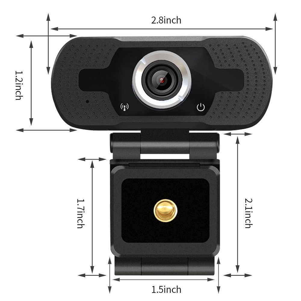 LOOSAFE 1080P USB HD Camera có Mic cho Máy tính để bàn Máy tính xách tay Webcam | BigBuy360 - bigbuy360.vn