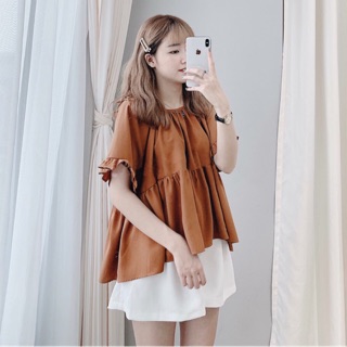 Áo Babydoll Tay Bèo xt