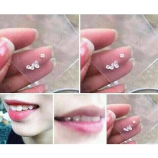 Combo 100 v đá đính răng keo bút cho khách