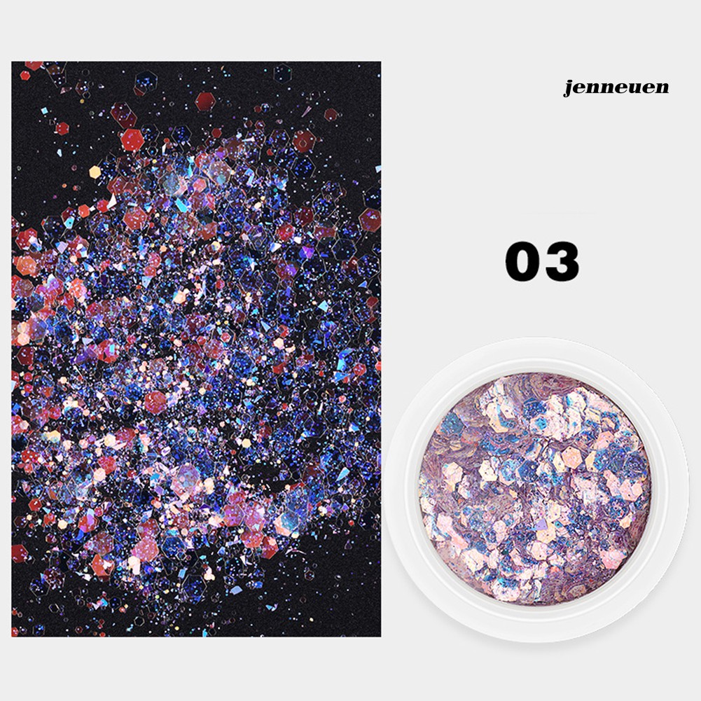 Phấn ánh nhũ kim tuyến dùng trang trí móng tay 3D phong cách nghệ thuật