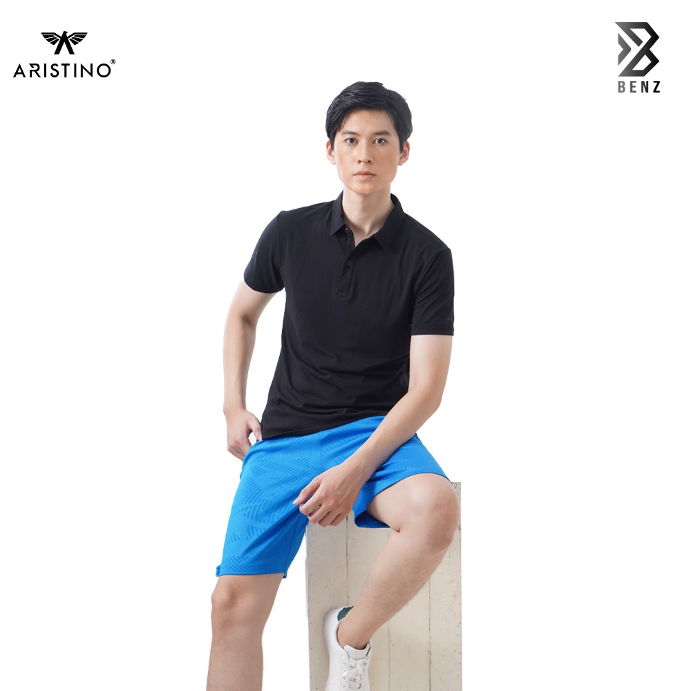 Áo thun nam Aristino 2  màu Đen xà Xanh biển, chất liệu CVC   - APS004S9 | BigBuy360 - bigbuy360.vn