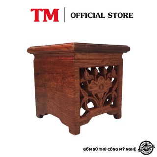 Đôn Kê Tượng Gỗ Hương Đế Kê vật phong thủy Kê Chậu Cây Nhiều Kích Cỡ Xưởng Gốm TM Bát Tràng