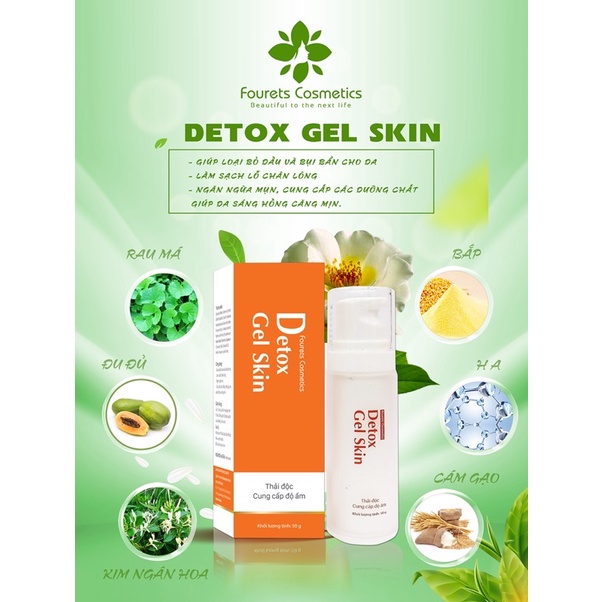 Tinh Chất Dưỡng Da Thải Độc Cấp Ẩm Chính Hãng Fourets Cosmetics 50g