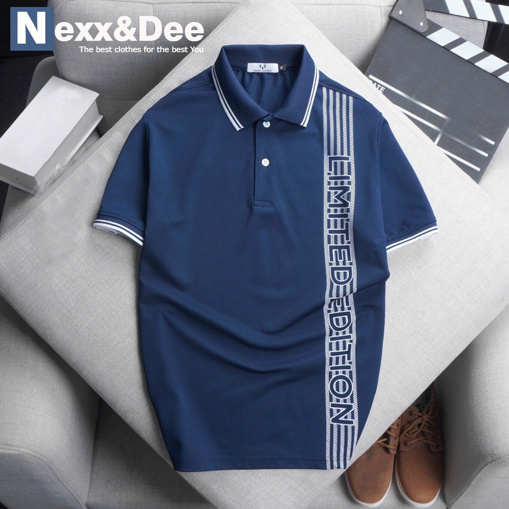 Áo thun POLO nam kẻ sọc lịch lãm vải cá sấu có cổ bẻ TRẺ TRUNG big size 3xl Nexx&Dee-PL28