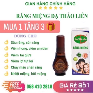 [+ 3QUÀ TẶNG] Tinh dầu Răng Miệng - Dạ Thảo Liên, Hôi miệng, Đau răng, Viêm họng, Nhiệt Miệng 20ml