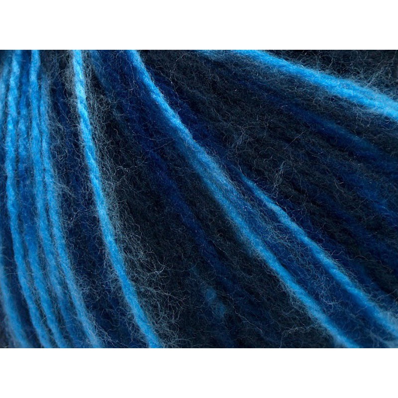 Len Ice Yarns mầu xanh navy và ngọc lam (Turquoise Navy Blue)