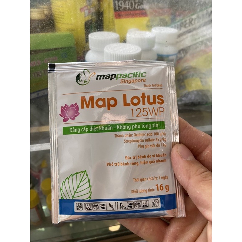 Thuốc trừ vi khuẩn Map Lotus 125WP chuyên trừ thối nhũn hoa Lan cây kiểng