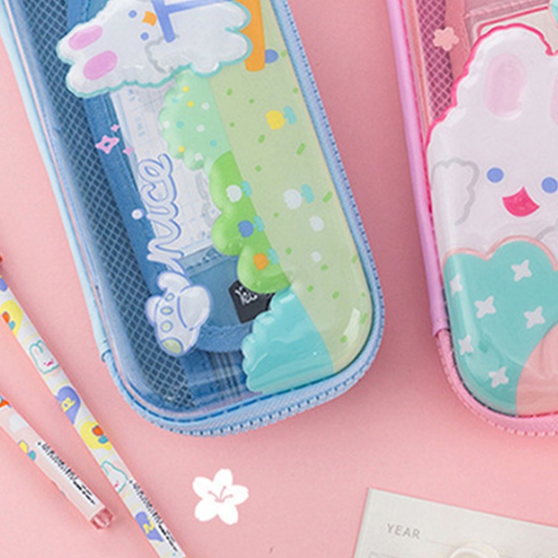 Túi Đựng Bút Họa Tiết Phi Hành Gia Dập Nổi 3D Dễ Thương Dành Cho Học Sinh