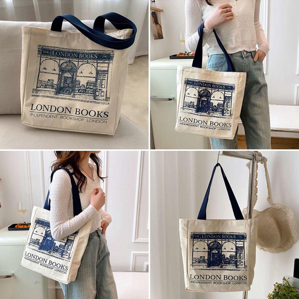 RAINBOW Túi Vải Canvas Đeo Vai / Xách Tay / Mua Sắm Tái
