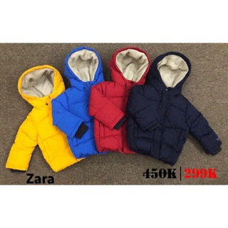 Áo khoác Zara mũ lông