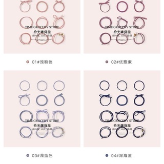 Set bộ 12 dây buộc tóc chun Hàn Quốc -thoitrangtuivi87