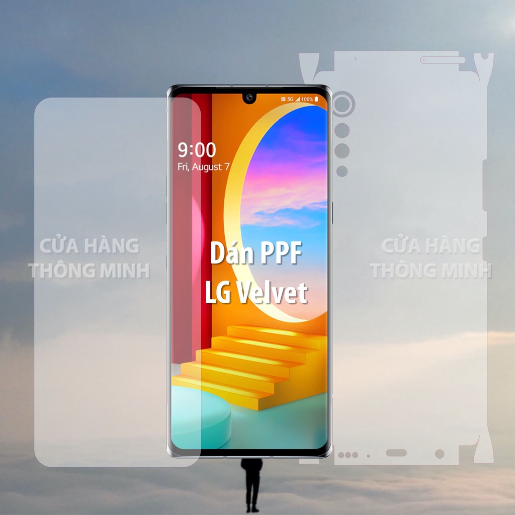 Tấm dán LG Velvet dán PPF mặt trước/dán mặt sau/dán màn hình/dán mặt lưng Full viền chuẩn
