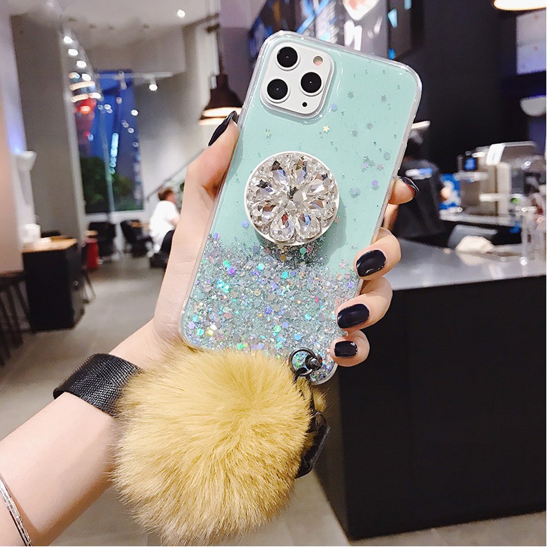 Ốp điện thoại mềm kim tuyến + bóng lông cho Samsung Galaxy Note 8 9 10 Plus Note10 Lite Note 20 Ultra S20 Ultra S10 A81 | BigBuy360 - bigbuy360.vn