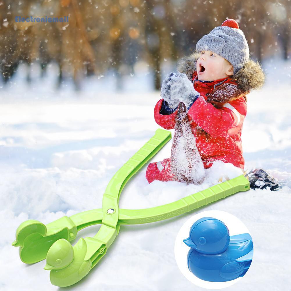 💥Bel💥Cartoon Duck Snowball Maker Clip Kids Winter Outdoor Sports Snow Sand Mold