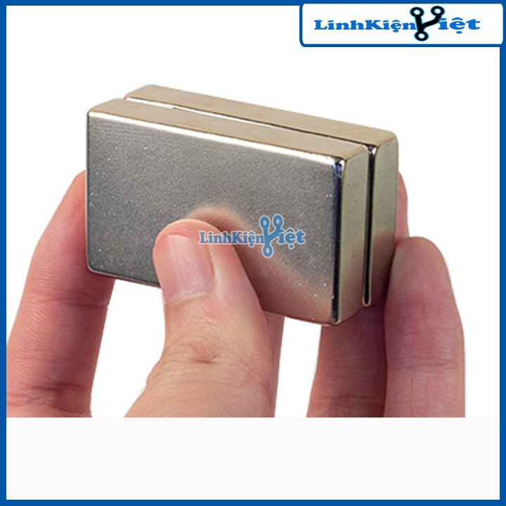 Nam Châm Đất Hiếm Chữ Nhật 50X30X10MM - 1 Viên