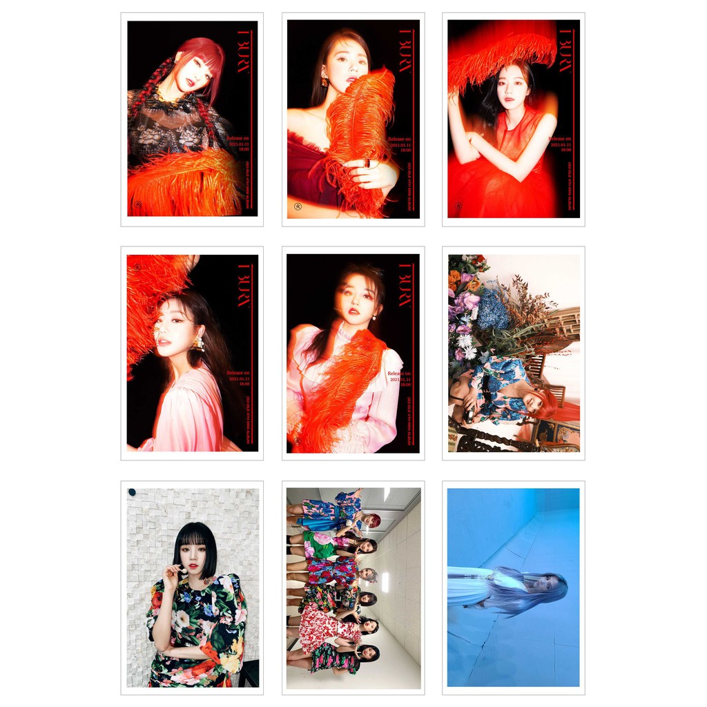 [Ép Lụa] Lomo Card Ảnh (G)I-DLE I Burn (27 ảnh)