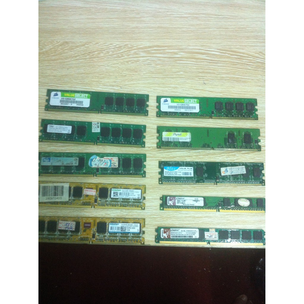 RAM Máy Tính PC Kingston,Data,Kingmax,Transcend,Dynet,sam sung… DDR2 1GB bus 800 Mhz và 667
