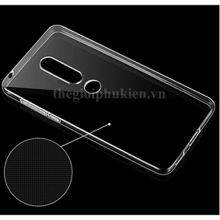 Ốp lưng silicon dẻo trong suốt Nokia X5 2018 siêu mỏng 0.6mm