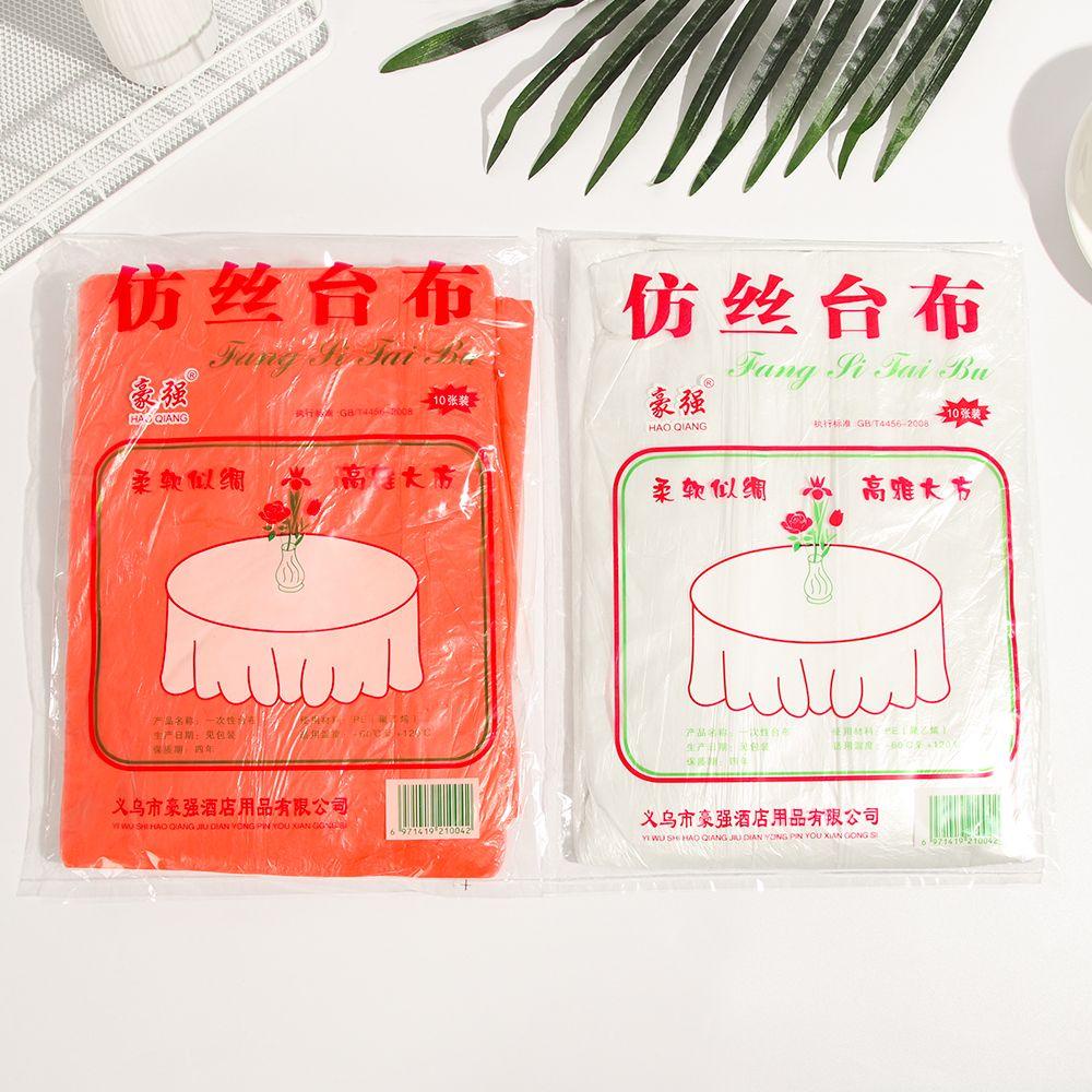 10 / 50 / 100 Khăn Trải Bàn Dùng Một Lần Bằng Nhựa Chống Nước Dùng Một Lần Tiện Dụng