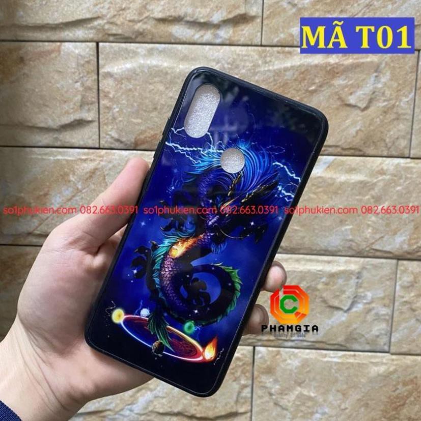 Ốp lưng Huawei Nova 3i, Huawei Y9 2019 mặt kính chống bể sang trọng, chống va đập khi bể hoa văn đẹp
