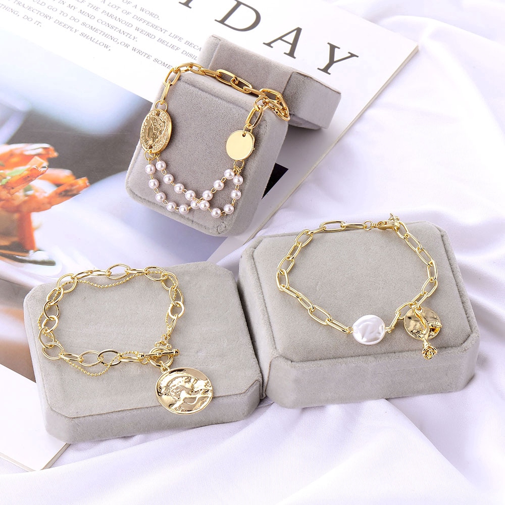 [Mã FAMAYFA giảm 10K đơn 50K] Vòng Tay Mặt Hoa Hồng Đính Ngọc Trai Phong Cách Hàn Quốc | BigBuy360 - bigbuy360.vn