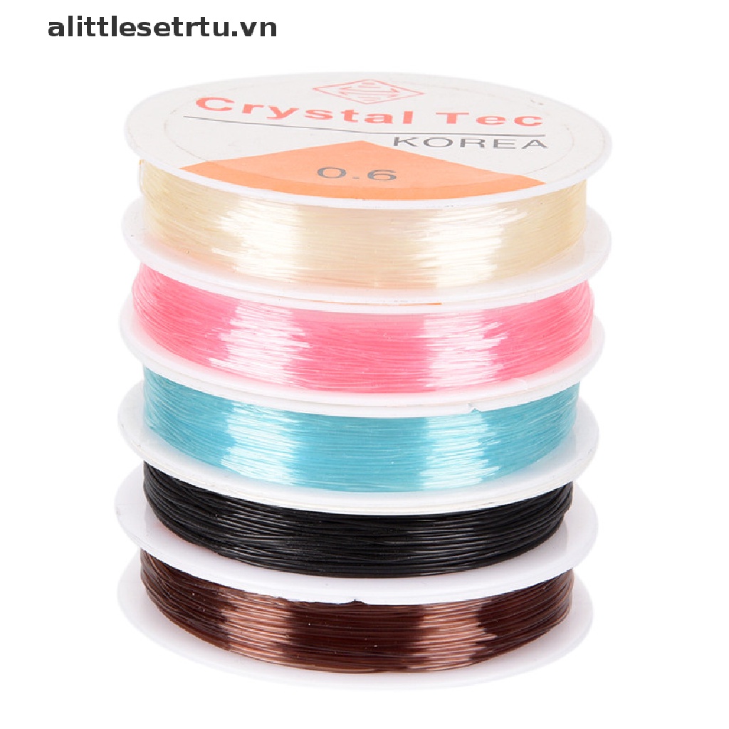 1 Cuộn Dây Cước Co Giãn 0.6mm Làm Trang Sức Chuyên Dụng