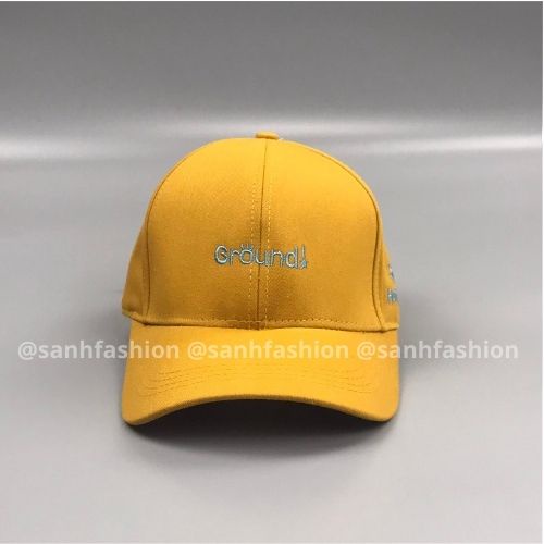 Mũ lưỡi trai thêu chữ Ground Nón kết chất kaki cao cấp thời trang form unisex nam nữ K24