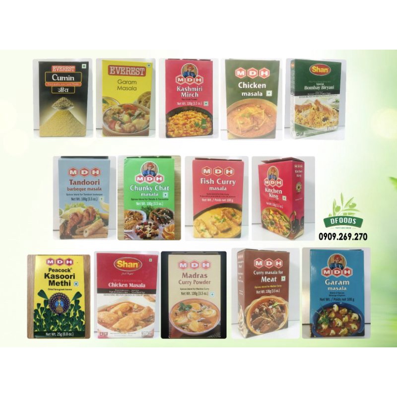 Bột Gia Vị Ấn Độ MDH 100g