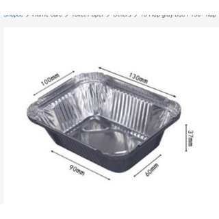  10 Hộp giấy bạc F130+ nắp 