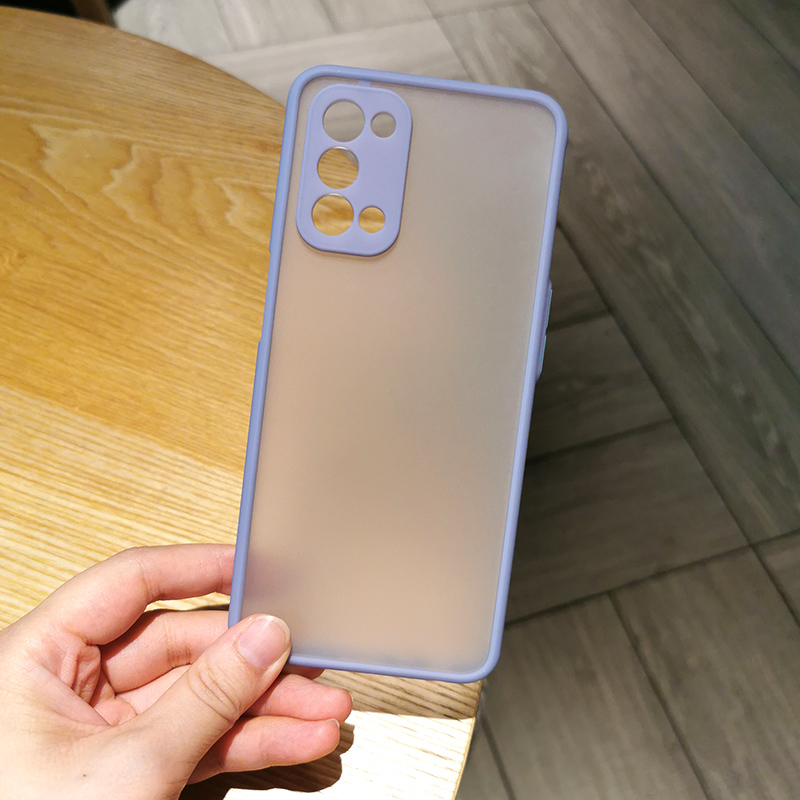 Ốp điện thoại chống dấu vân tay viền màu kẹo dành cho Oppo A74 A54 A74 5G A54 5G