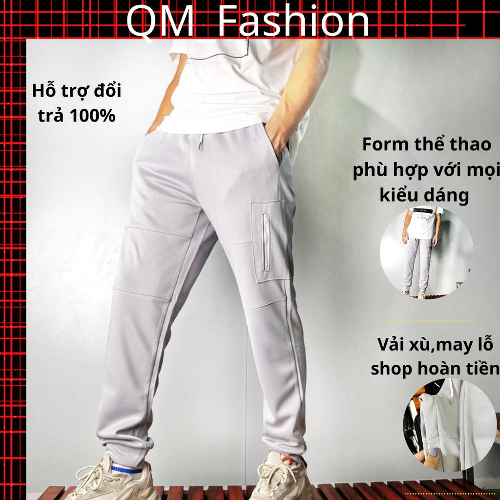 Quần jogger túi hộp nam, thể thao WIND, quần dài nam mặc nhà dạo phố