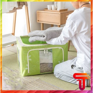 Hộp đựng chăn màn quần áo có khung sắt chống
