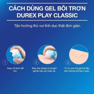 Gel bôi trơn durex play classic