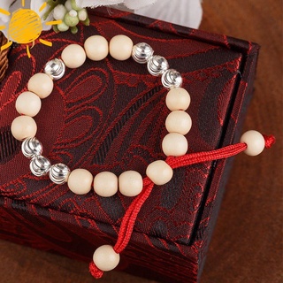 Vòng dâu tằm mix bi bạc cho bé trai và bé gái mẫu dây rút