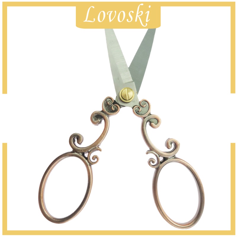 Kéo Inox 5.12 &quot;Họa Tiết Hoa Thêu Phong Cách Vintage