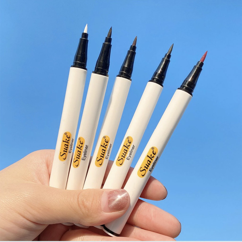 BÚT Kẻ Mắt SUAKE TRẮNG SỮA Đủ Màu nội địa siêu cưng long lasting eyeliner lâu trôi bút dạ dễ kẻ sỉ tốt NGỰA BEAUTY