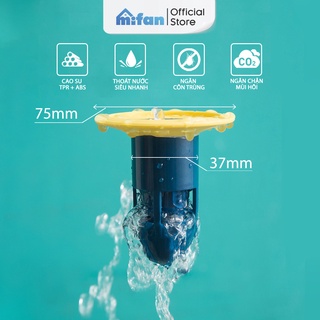 Bộ Nắp Ga Thoát Sàn Ngăn Mùi Hôi Cống Cao Cấp MIFAN Model 2021 - Phễu thoát sàn chống hôi, Chặn côn trùng lỗ thoát nước