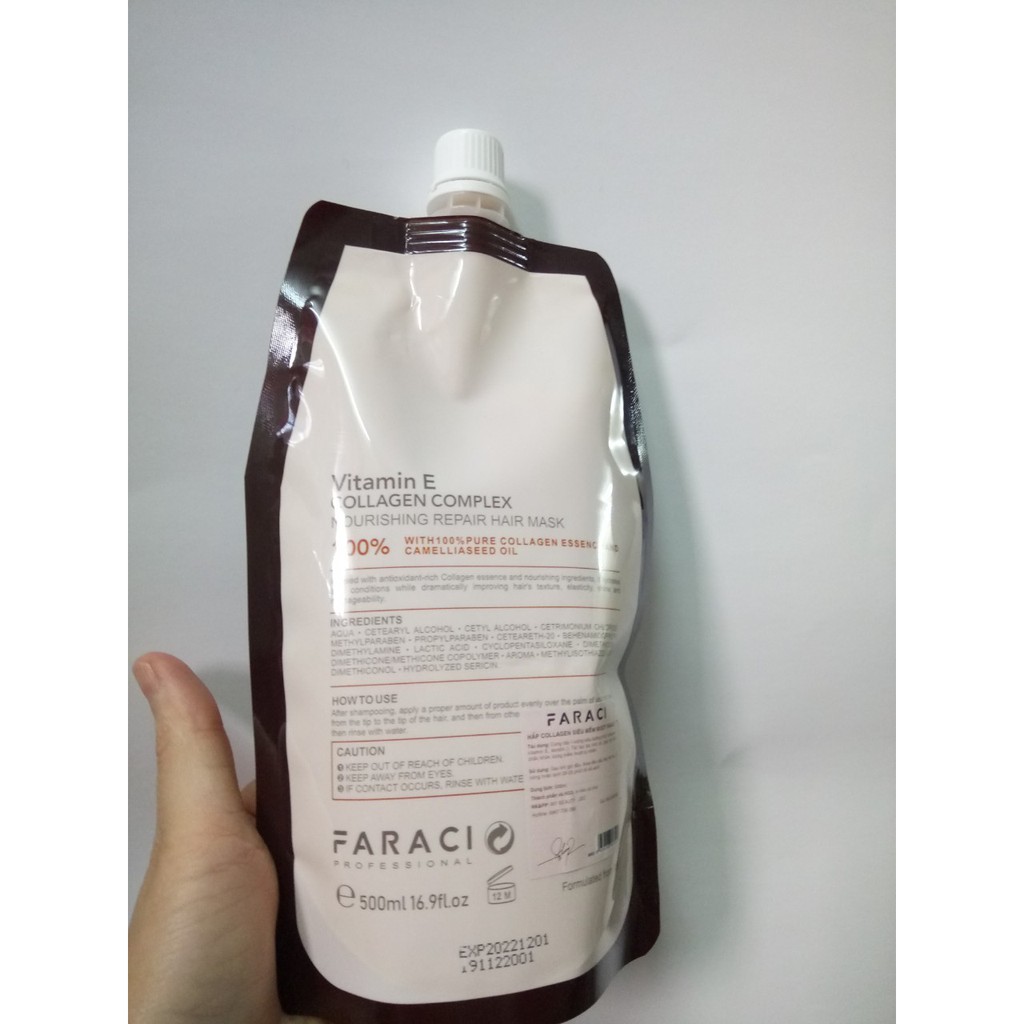 Ủ tóc Faraci mask siêu thơm, mềm mượt 500ml