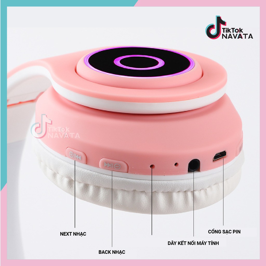 Tai nghe mèo Tiktok Bluetooth 5.1 - Phụ kiện đáng yêu để quay video TikTok | BigBuy360 - bigbuy360.vn