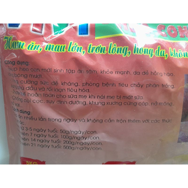 Cám tập ăn cho lợn con heo con, thức ăn dinh dưỡng cho lợn sơ sinh, chó, dê cừu trâu bò thỏ