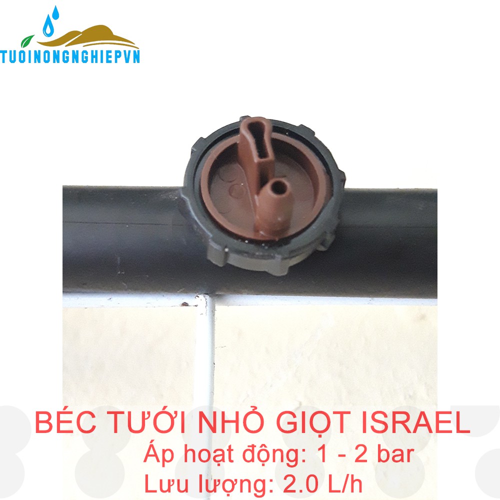 Đầu nhỏ giọt israel E1000 2l/h tưới nhỏ giọt tự động
