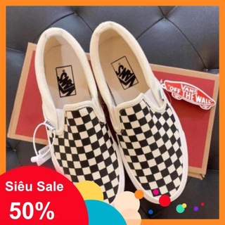 Giày Thể Thao Sneaker 𝐕𝐀𝐍𝐒 Caro lười Cực Hot 2021, giày kẻ caro cưc chất nam nữ