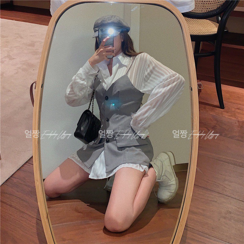 Đầm nữ set sơ mi tay dài Emilyshop