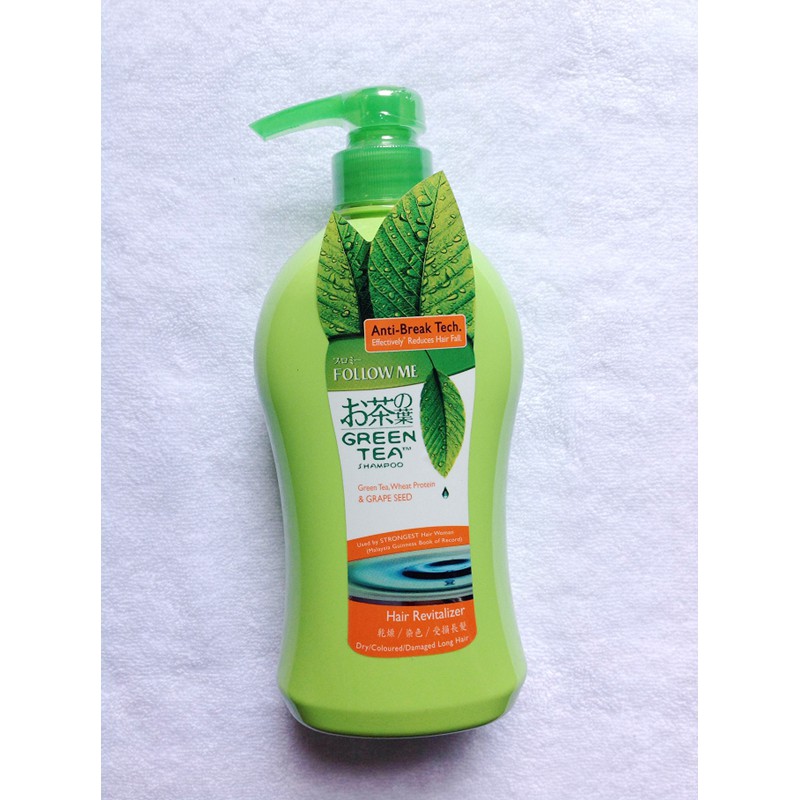 DẦU GỘI TRÀ XANH PHỤC HỒI TÓC HƯ TỔN FOLLOW ME GREEN TEA SHAMPOO 750ML - 2479