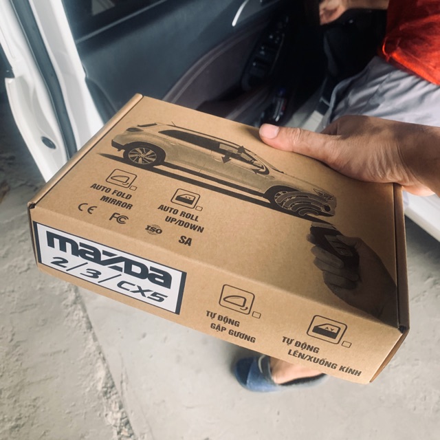 Cụp gương lên kính Mazda 2 - 3 - Cx5 - Cx8 2015- 2019