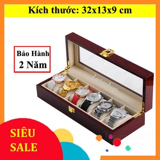 Hộp Đựng Đồng Hồ Gỗ 6 Chiếc Độ Bền Cao